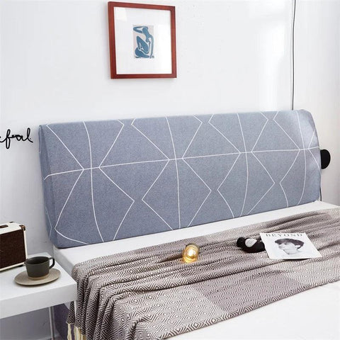 Geometric Headboard Cover Nordic Style Elastic Soft Comfortable Polyester Fabric Bed Head Cover Dust Proof Protector Decoration