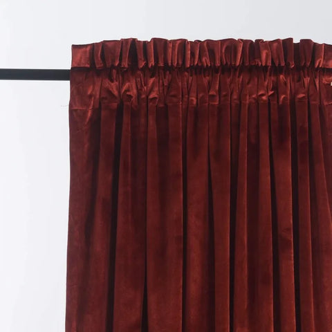 Velvet Curtains 2 Panels Set, Block Light Thermal Insulated Velour Rod Pocket Drapes for Bedroom and Living Room