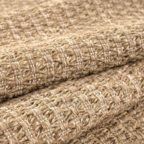 Easy Jute Rugs 6x9 Natural Color Living Room Indoor Outdoor Area Rug for Farmhouse Patio and Kitchen Rug High Traffic Washable