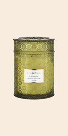 LA JOLIE MUSE Scented Candles Eucalyptus & Sage, Large Wood Wicked Candles, Decorative Candles in Glass, Natural Soy Wax