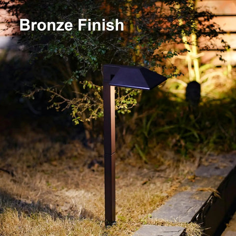 Low Voltage Landscape Path Lights 8PK Kit 0.6W LED Sidewalk Landscape Lighting 22 Lumen Outdoor Electric Walkway & Pathway Light