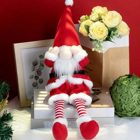 Christmas Gnome Doll Decor Christmas Plush Long Leg Faceless Doll Ornaments 2024 Xmas Navidad 2025 New Year Home Decor