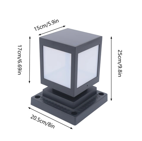 Solar Outdoor LED Lights with Cool Lighting and IP65 Waterproof  Decorate Garden Patio Porch Etc  ABS Shell Lens Black