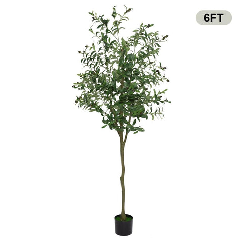 180cm Artificial Olive Tree Ornaments Fake Potted Olive Tree For Modern Home Office Living Room Floor Decor