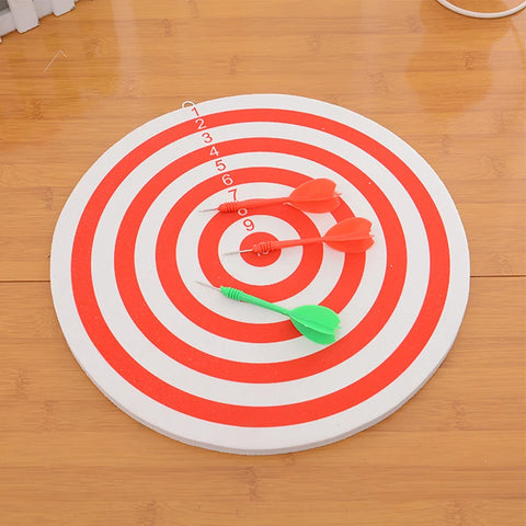 Diameter 29.5 Cm Darts Target With 3 Darts Wall Mounted Two Sides Double-Use Thick Foam Toy Dart Board Game Office Outdoors Game