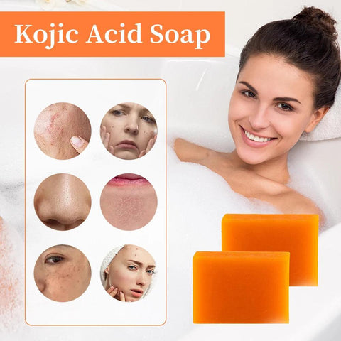 2/4PCS Kojic Acid Soap Face Body Care Handmade Soap For Women Men Facial Foam Cleansing Moisturizing Whitening Soap Beauty Tools