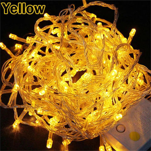 110 /220 V Outdoor 10M 100LED String Lights Garland  Waterproof Fairy Light Christmas Wedding Party Holiday Gardening Decoration