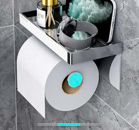 Toilet paper holder 304 stainless steel hotel toilet phone storage rack tissue box roll paper holder