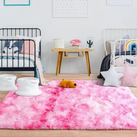 Large Area Rugs for Living Room Bedroom, Fluffy Kids Room Plush Shaggy Nursery Rug Furry Throw Carpets for Boys Girls