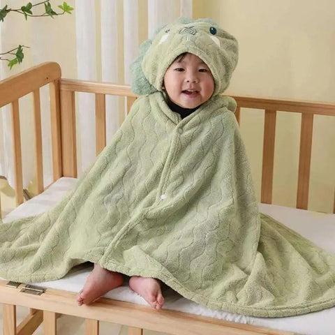 Kids Shower Towel Bath Hooded Towel With Animal Design Highly Absorbent Kids Towel Wrap Bathrobe Blanket For Kids Boys And Girls