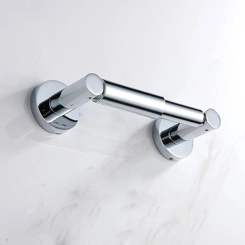 Aluminum Alloy Toilet Paper Holder Towel Rack Bathroom Accessory No Drilling Chrome Toilet Towel Ring for Kitchen Hook Hardware