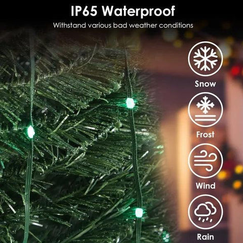 LED Lights Collapsible Christmas Tree Light With Remote App Control IP65 Waterproof Customized Multi-Color Mode Timer Setting Work With Alexa Google